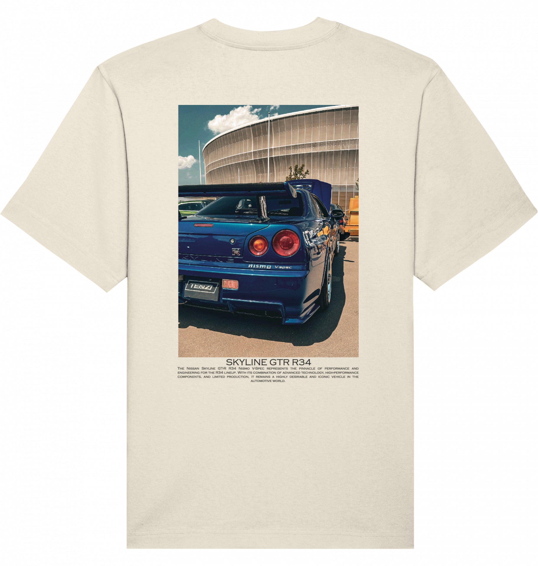 Skyline blue GTR R34 Tee