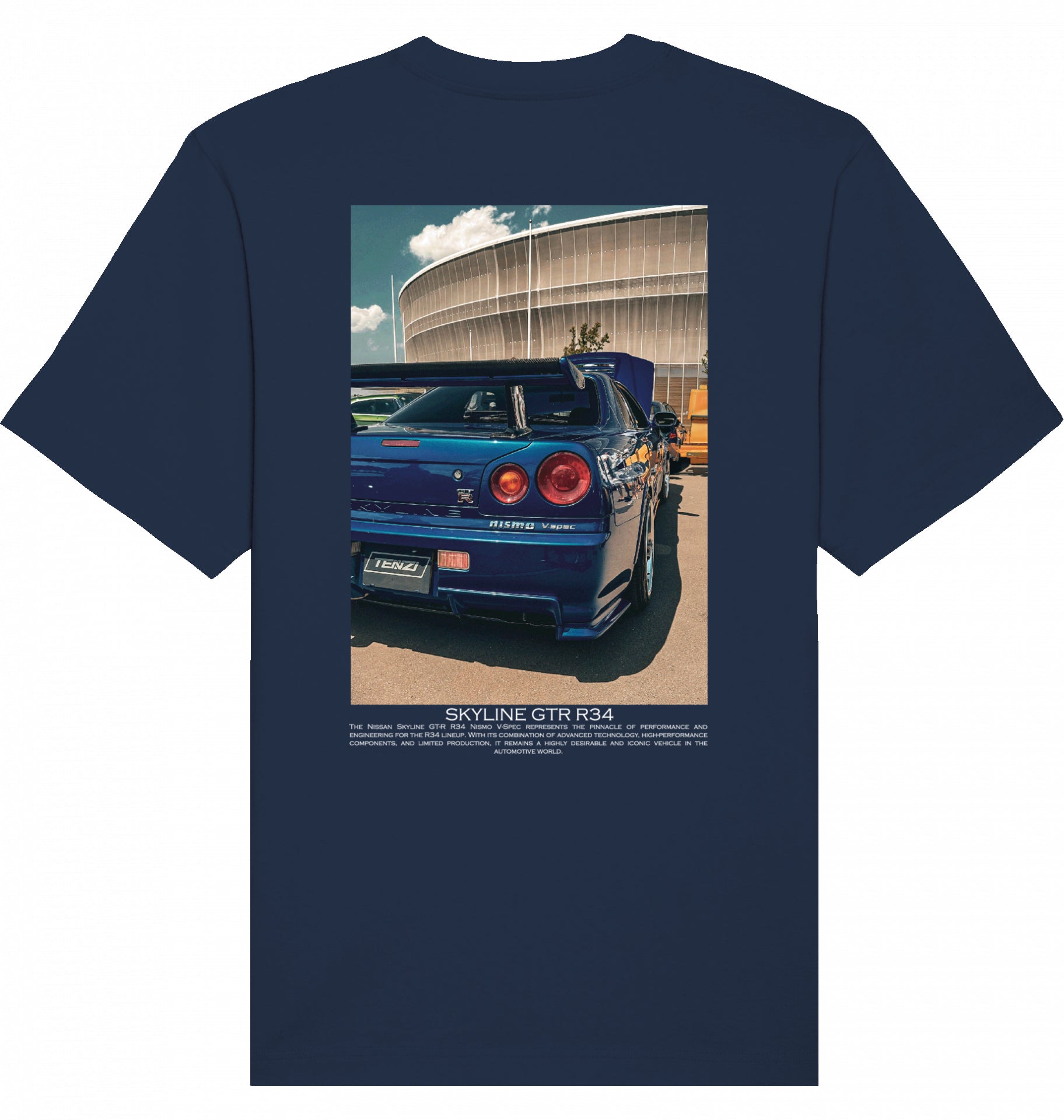 Skyline blue GTR R34 Tee