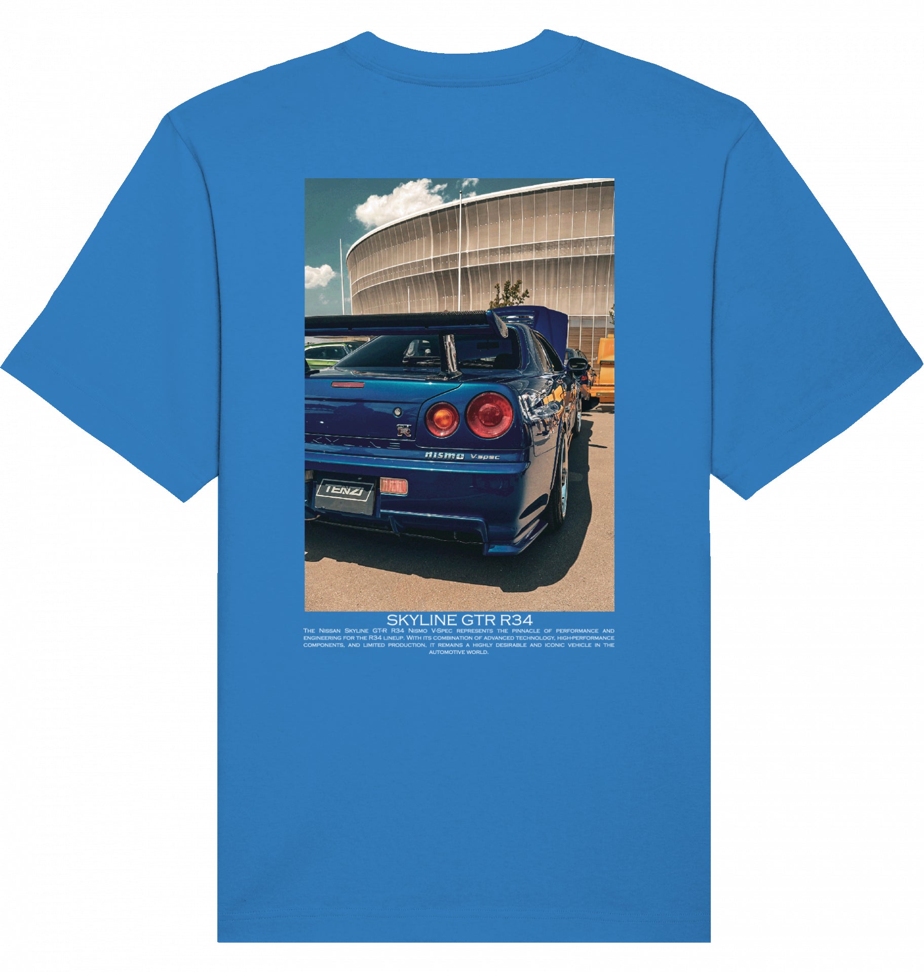 Skyline blue GTR R34 Tee