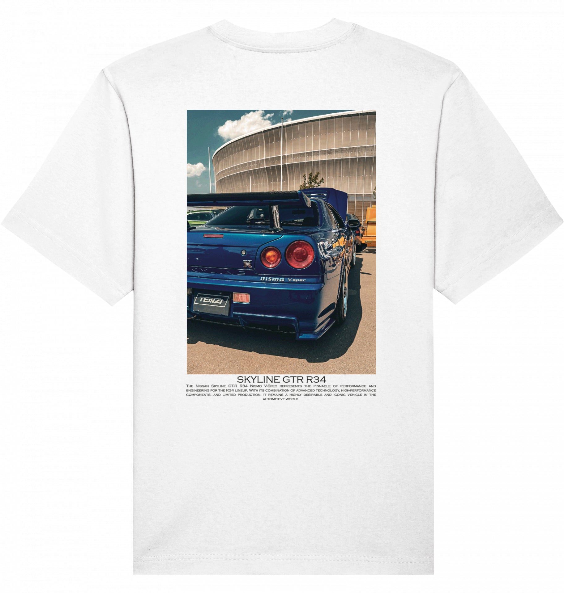 Skyline blue GTR R34 Tee