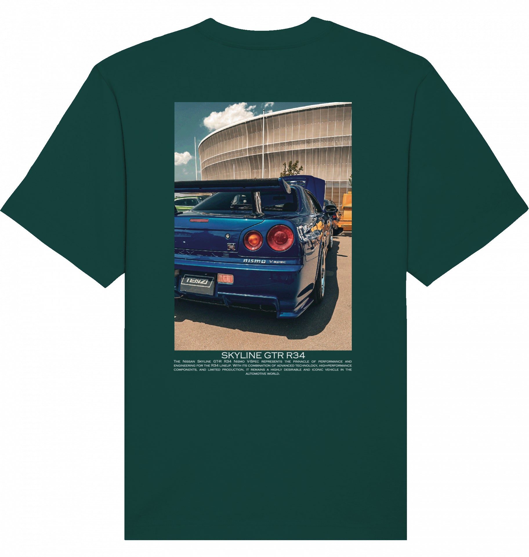 Skyline blue GTR R34 Tee
