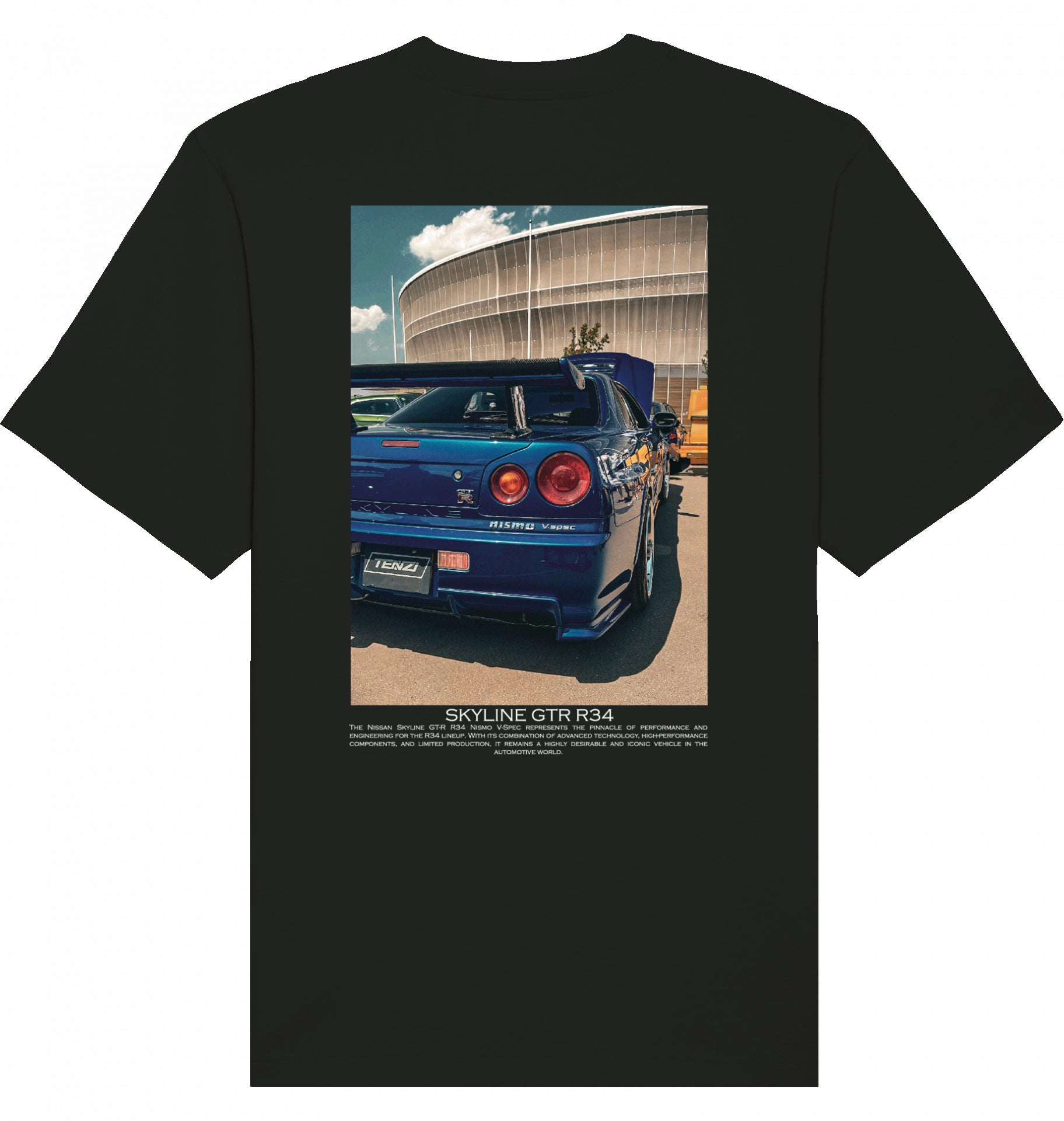 Skyline blue GTR R34 Tee
