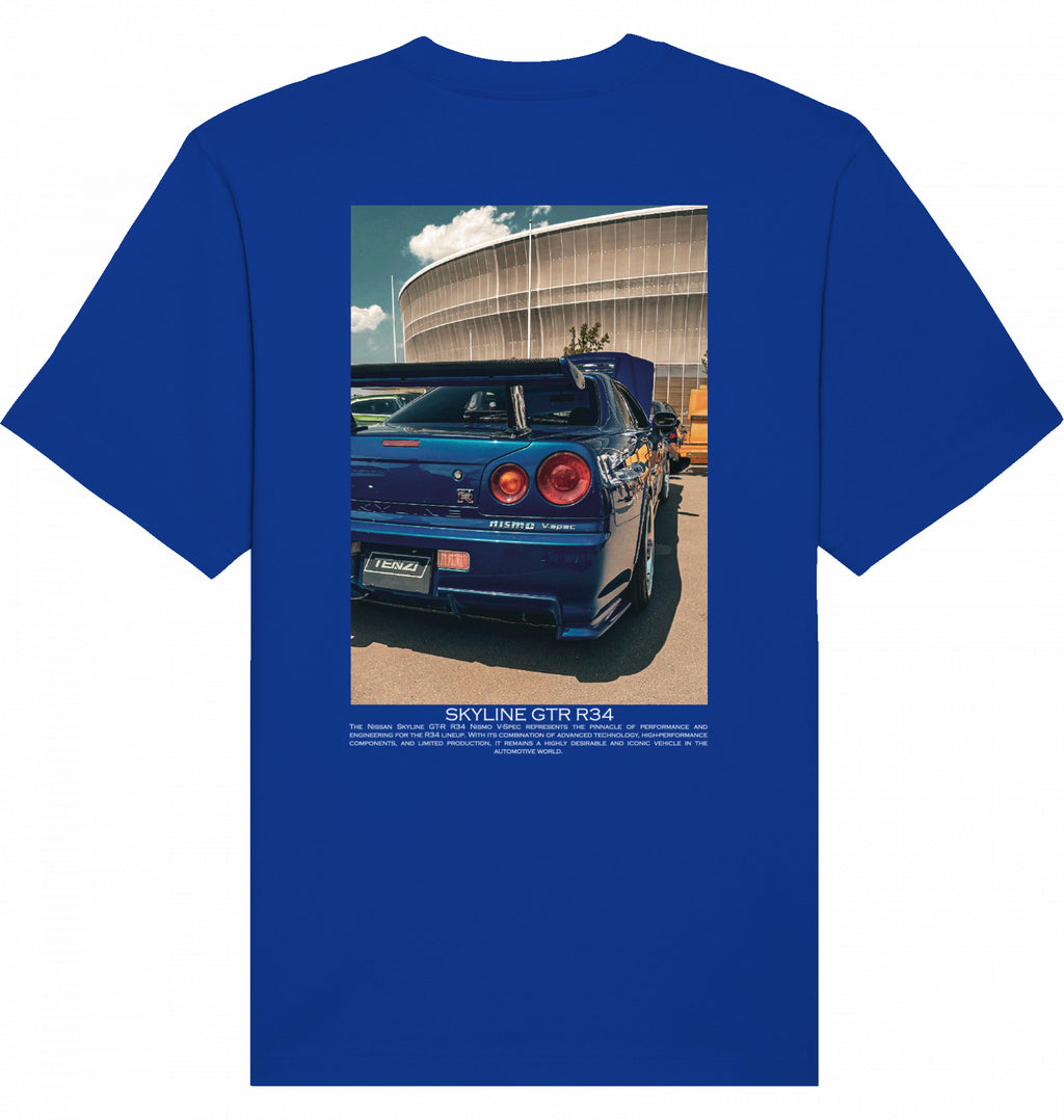 Skyline blue GTR R34 Tee