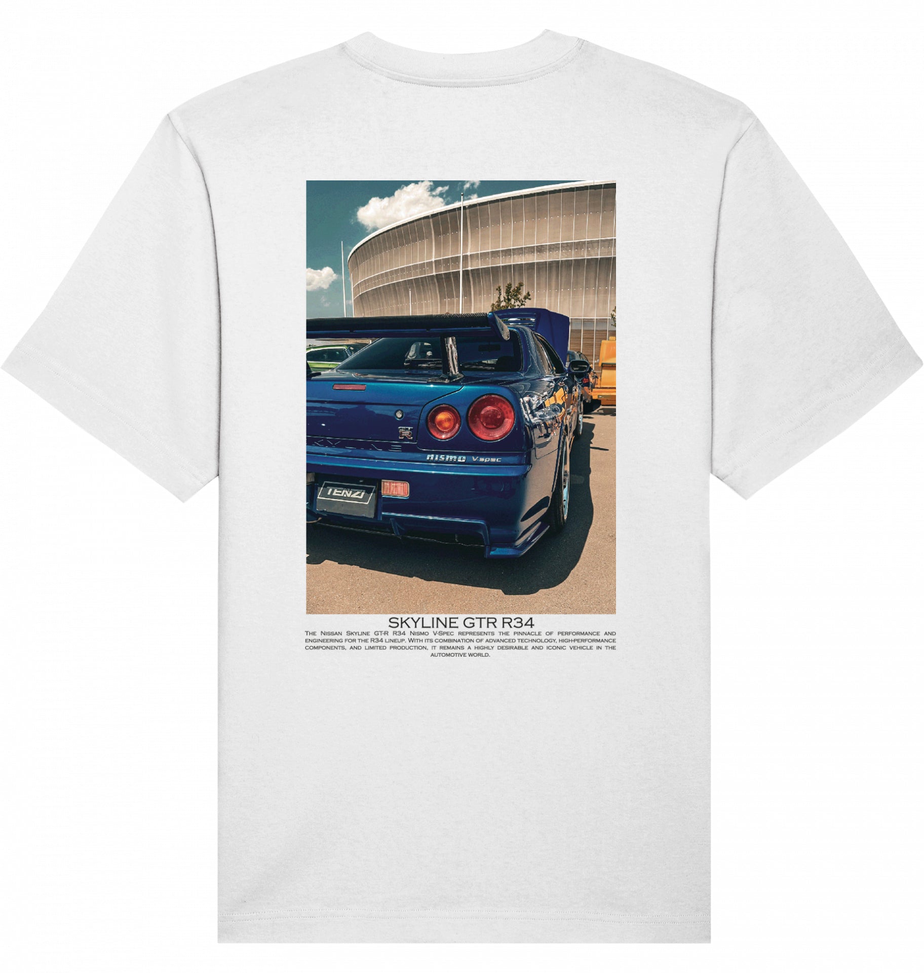 Skyline blue GTR R34 Tee