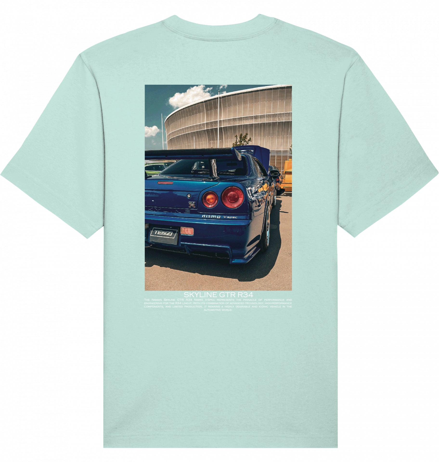 Skyline blue GTR R34 Tee