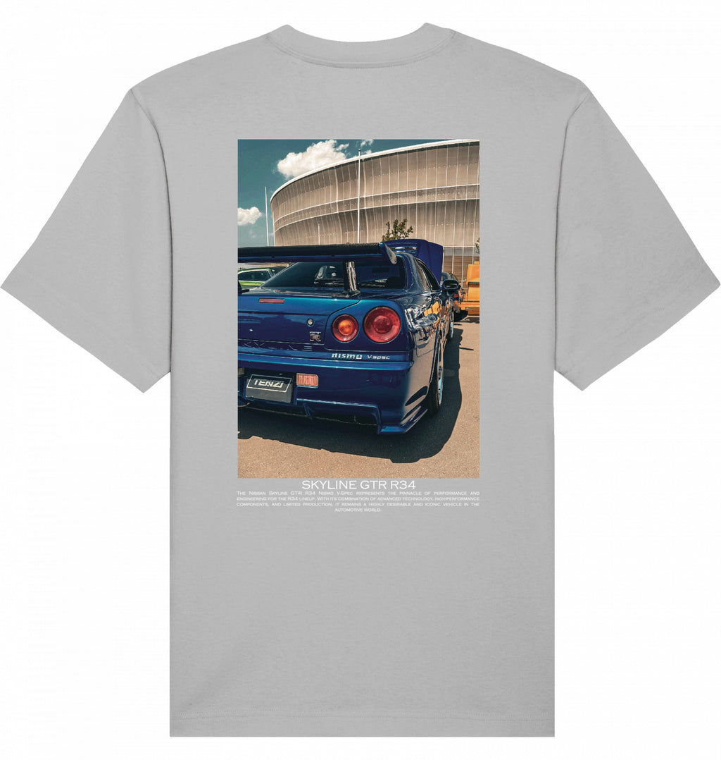Skyline blue GTR R34 Tee