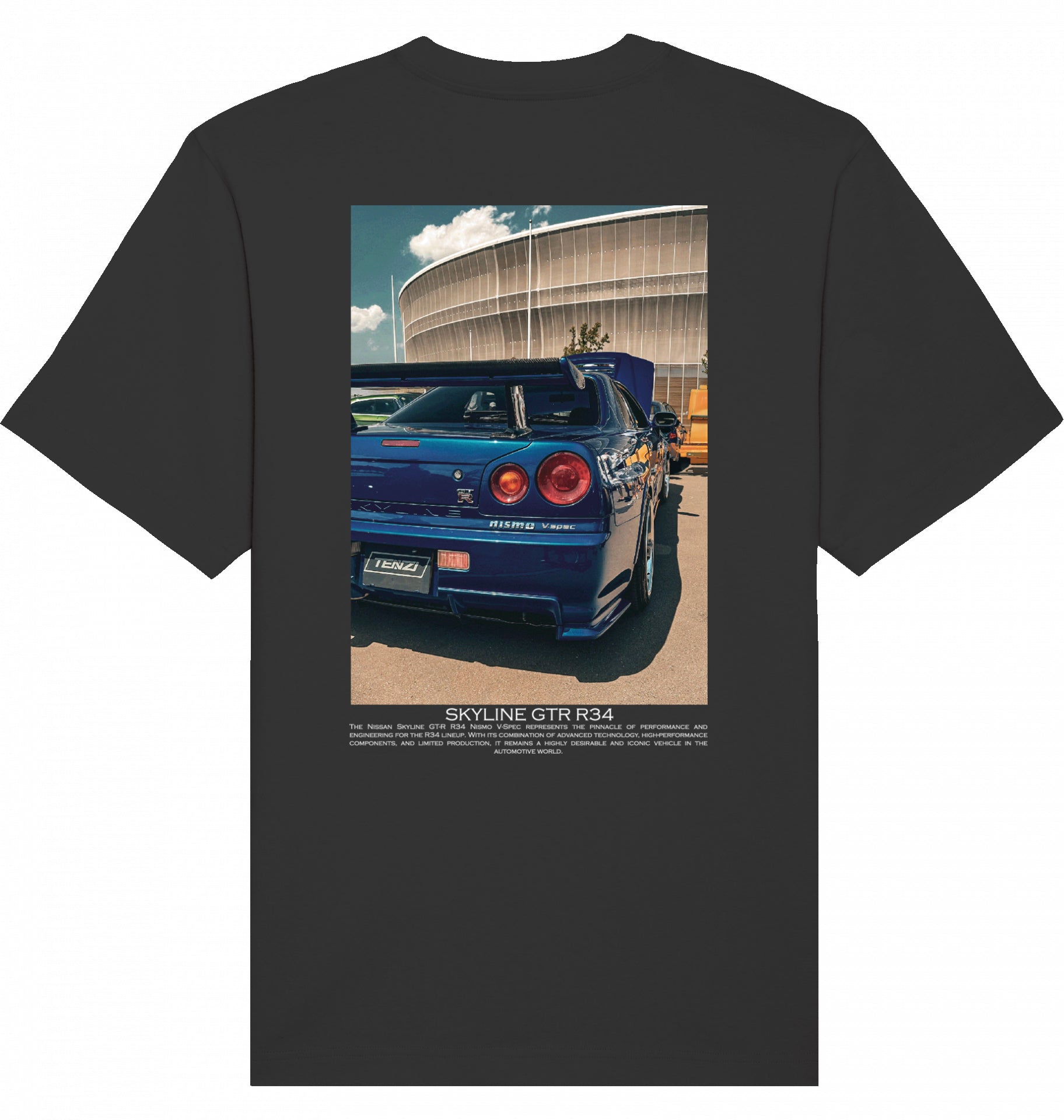 Skyline blue GTR R34 Tee