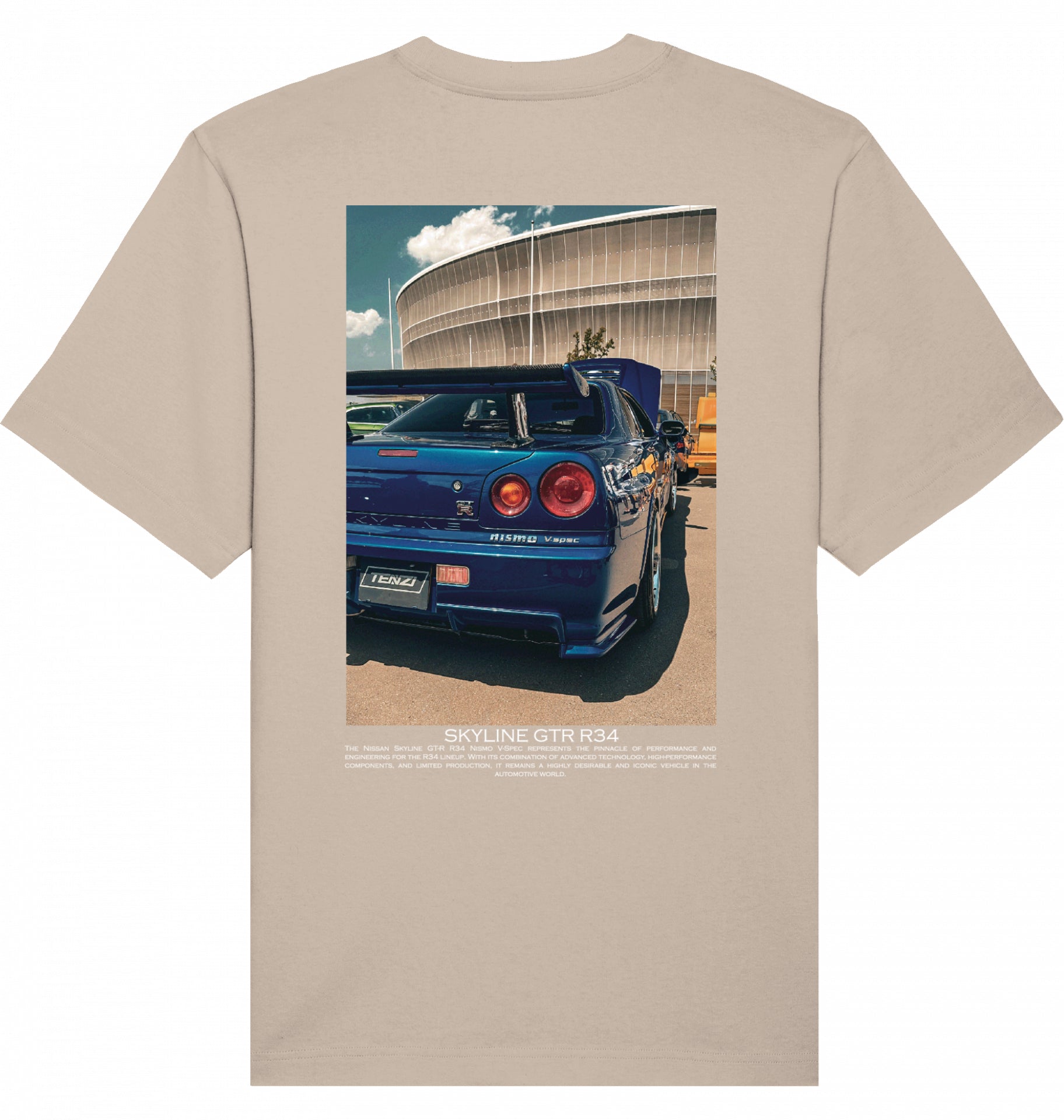 Skyline blue GTR R34 Tee