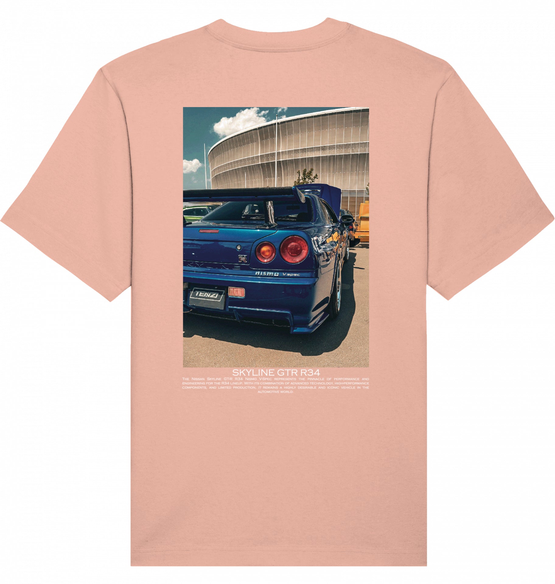 Skyline blue GTR R34 Tee
