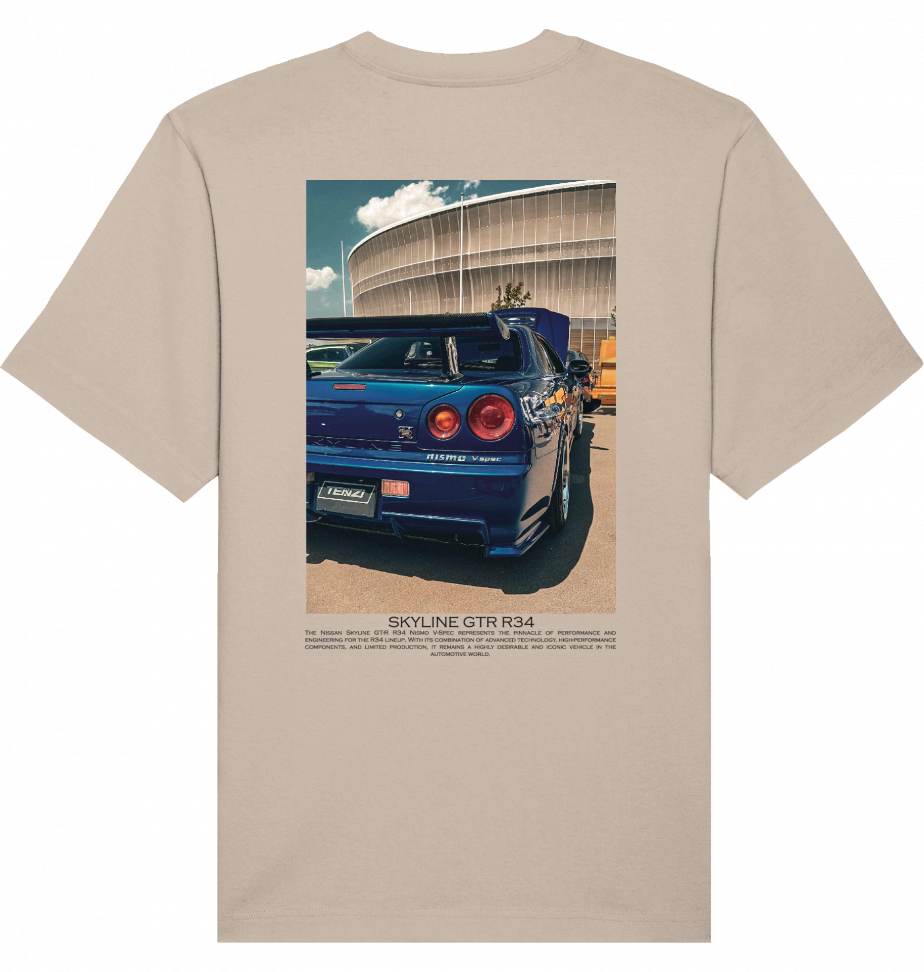Skyline blue GTR R34 Tee